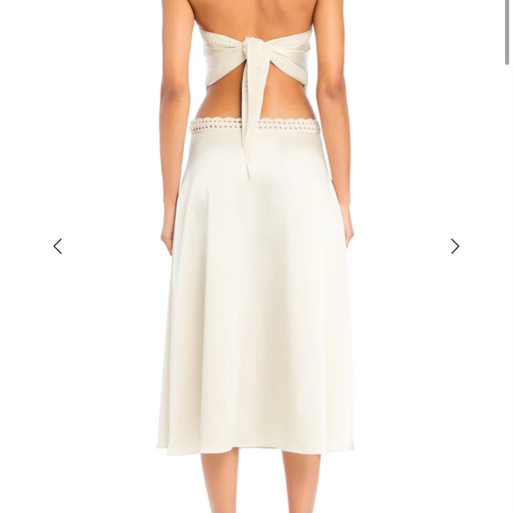 SER.O.YA Cream Tamsin Midi Skirt BNWT